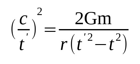 Time Dilation For sqr c over t'